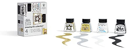 Winsor & Newton 1090106, 4 Zeichentuschen