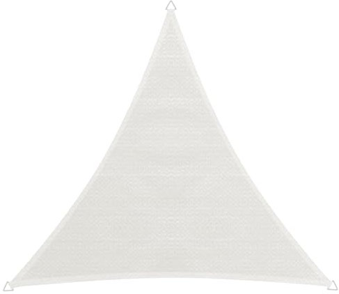 Windhager Toldo Capri, Blanco, Triangular, Tejido HDPE, 4 x 4 x 4 m, 225 g/m2, Protección Solar para Terraza, Balcón o Piscina, Incluye Cuerda de Fijación, Resistente al Desgarro, Lavable