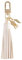 DRAEGER PARIS - Porte-Clés - Thème : Attrappe-Rêve - 13 x 2 cm - Blanc - Accessoire, Mode, Clés - Idée Cadeau Anniversaire, Noël, Amis, Famille, Copine