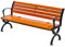Gartenbank Aluminium Wetterfest Holz/Kunststoff 3 Sitzer Holzbank mit Armlehnen & Rückenlehne 120/ 150x40x76cm, Parkbank für Balkon, Terrasse & Garten (Color : A, Size : 1.5m)