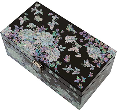 February Mountain Mohter of Pearl dekorative Box mit Deckel für Heimdekoration, einzigartiges Geschenk für Frauen, die alles haben, handgefertigt