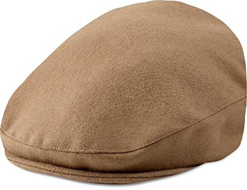 mintgreen Baby Jungen Flache Kappe, Neugeborener Wolle Gentleman Herringbone Tweed Newsboy Baker Boy Hut, Kamel, 6-12 Monate, 46