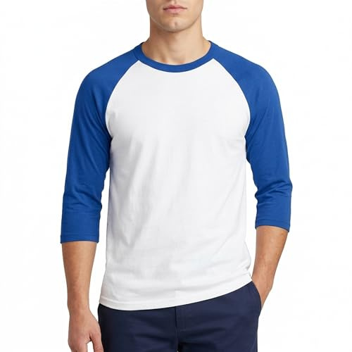Men's Raglan Baseball Tee Shirt - Casual T-Shirts