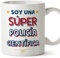 MUGFFINS Tazas para POLICÍA CIENTÍFICA mujer - En Español - Soy Súper - 11 oz / 330 ml - Regalo original y divertido