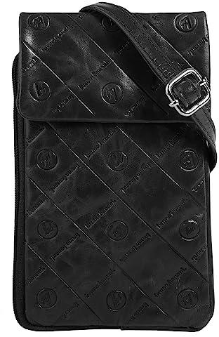 bruno banani Umhängetasche echt Leder Damen | Kleine Leder Schultertasche, Praktische Crossbody Bag, 3 Visitenkartenfächer, 1 Hauptfach | 021828