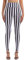 FYMNSI Damen Leggings Vertikal Gestreift Stretch Strumpfhose Leggins Streifen Lange Hosen Halloween Fasching Kostüm Hohe Taille Dünne Dehnbar Schlank Hüfthose Yoga Fitness Workout Hose Schwarz L