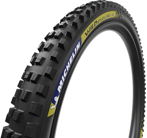 MICHELIN Unisex Adulto Wild Enduro Ms Racing Line Pneumatico Blu/Giallo 29 X 2.4 (61) Bike, Schwarz, Sizes
