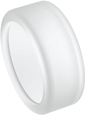 Kexpery Silikon-Ringabdeckung, stoßfest, Smart-Ring-Hautabdeckung, Kratzfest, Schutzhülle, Anti-Drop for Oura Ring Gen 3, Schutz (weiß, S for 6, 7, 8, 9, 10)