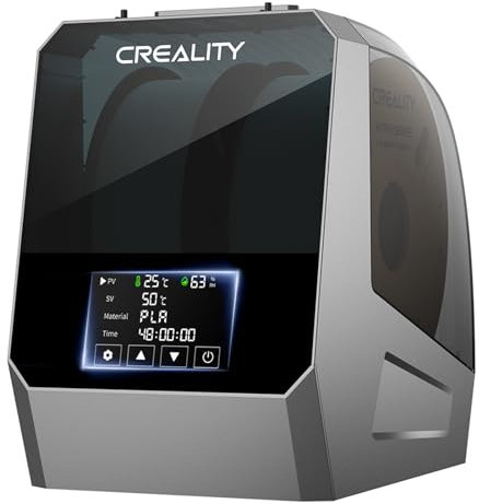 Creality Official Space PI Filament Dryer Plus, Caja Secadora de Filamento para Impresora 3D con Calefacción de 360°, Deshumidificador de Filamento Mejorado de 2 Rollos para 1.75mm/2.85mm