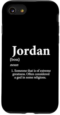 Hülle für iPhone SE (2020) / 7 / 8 Jordan Gott Meme Definition Lustig Vorname Geburtstag Jordanien