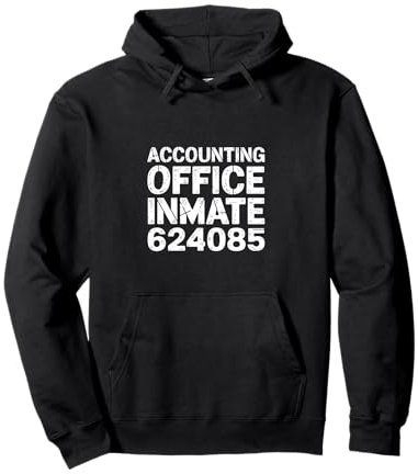 Halloween Buchhaltung Büro Insasse Lustiges Buchhalter Kostüm Pullover Hoodie
