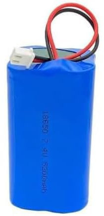 SHANRROW 18650 Lithium-Ionen-Akku, 7,4 V, 5200 mAh, 2S2P, wiederaufladbarer Akku, Ersatzakku mit XH2.54-Stecker