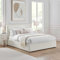 AL SULTAN Monroe Boucle Bed Frame (Teddy Boucle Cream, 4FT6 Double)