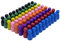 Tokaneit 80 Stück Halmakegel aus Holz und 4 Stück Würfel aus Holz, Spielfiguren Für Brettspiele, Holzpuppen Spielfiguren, für Brettspiele, Bunte