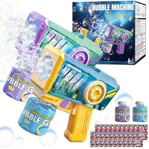 2 Stück Elektrische Seifenblasenpistole Spielzeug Kinder Seifenblasenmaschine
