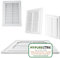 MYPURECORE White Air Vent Cover - Durable Louvre Grill with Insect Mesh - Wall Vents for Homes, Sheds, Tumble Dryers & Doors - Various Sizes (180mm x 250mm)