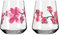 RITZENHOFF 3462002 Universalglas 2er-Set 500 ml - Serie Sommersonett Allround - Kirschblüte-Motiv pink - Made in Germany