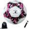 Ballon de Football Taille 5,Foot-Ball Match Entraînement Adolescents Ballon de Football avec Pompe à Air Sac en Filet et Aiguille pour 11 Réguliers D'équipe (Noir et Rouge, Taille 4)