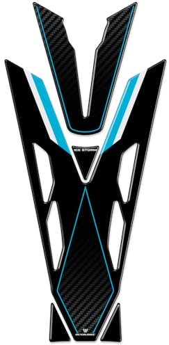Resin Bike Adhesivos de Moto Compatibles con Yamaha MT-07 2025 Ice Storm. Protection de Tanque de Choques y Arañazos de Moto. Pegatinas 3D Resinadas Made in Italy