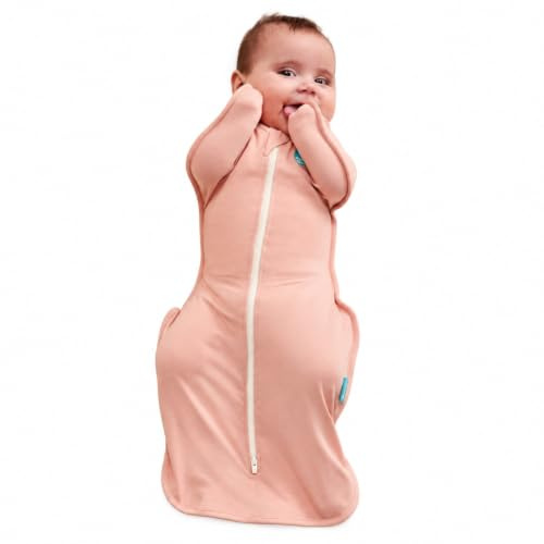 Love To Dream™ Swaddle UP™ Neugeborene 2,2–3,8 kg – Rosa | Angenehme Passform, fördert gesunden Schlaf | 0,2 Tog, ideal für Frühling & Sommer (24–27 °C) | Waschbare Baumwolle & Doppelreißverschluss