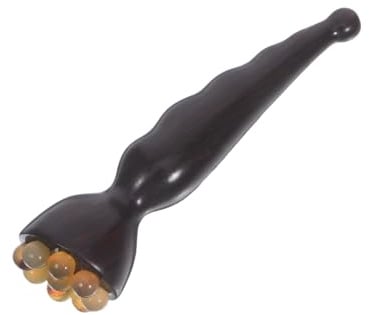 TOVINANNA Massagegerät Natürlicher mit Gua Ergonomischem Sha Lotus Design und Samenkopf zur Augenpflege für Selbstmassage und Gesichtsmassage