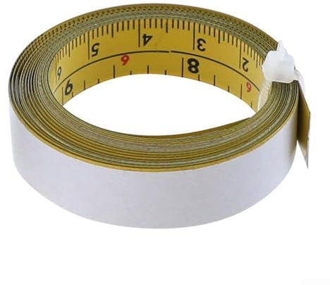 Maßband-Lineal mit chinesischer englischer Skala für Holz, Metall, Kunststoff und Glas, Karbonstahl-Schiene mit Rostschutz-Finish (3 Meter)
