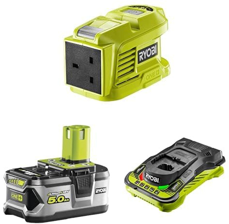 Ryobi RY18BI150A-0Cordless Battery Inverter + 5ah Battery & Charger