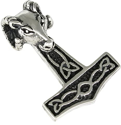 Thor Hammer Pendant, 925 Silver
