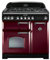 Rangemaster Classic Deluxe CDL90DFFCY/C 90cm Dual Fuel Range Cooker - Cranberry / Chrome