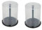 NRS EMPTY 200 Count CD/DVD Cake Box Spindle - 100 Discs Each, Clear Twist-lock Cover, Wedding & Birthday Occasion