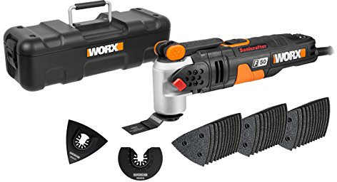 WORX WX681 F50 400W Sonicrafter Multi-Tool Oscillating Tool with 40 Accessories