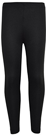 A2Z 4 Kids Girls Plain Legging Dance Fashion Leggings - New Legging Black 11-12