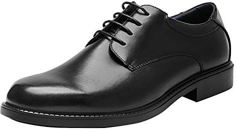 Bruno Marc Zapatos de Vestir Oxfords Zapatos de Cordones Clásico Zapatos de Traje Formales Derby para Hombre Negro DOWNING-02 Talla 39EU/6.5US
