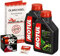 Motul 10W-40 Öl + K&N Ölfilter für Yamaha Raptor 700 /SE (YFM 700 R), 06-15 - Ölwechselset inkl. Motoröl, Filter, Dichtring
