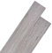 vidaXL Planche de Plancher Planche de Sol Cuisine Salle de Bain Chambre à Coucher Salle de Séjour PVC Non Auto-adhésif 5,26 m² 2 mm Gris Foncé