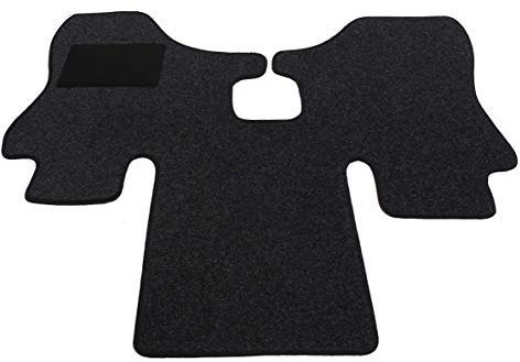 MERTEX Automatte Autoteppich Classic anthrazit meliert 30091-C-A (schwarz, Fahrerhausteppich)