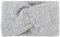 styleBREAKER Damen Feinstrick Stirnband mit weicher Oberfläche und Twist Knoten Detail, warmes Winter Haarband, Headband 04026043, Farbe:Hellgrau