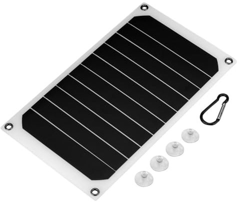 DeWin Panneau Solaire - Chargeur Solaire Portable 10W extérieur IP64 étanche Panneau Solaire Chargeur d'alimentation Mobile Sortie 5V USB