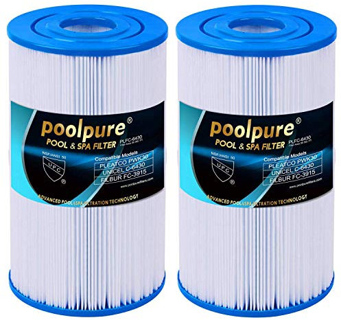 POOLPURE Hot Spring Filter Kompatibel für Unicel C-6430, Pleatco PWK30, Darlly 60301, Filter4Spas SC712, Magnum HS30 Ersatzpatrone Hotsprings SPA Filter Whirlpoolfilter (rechnung vorhanden)