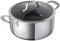 KUHN RIKON Peak Kochtopf beschichtet mit Glasdeckel, Edelstahl, Induktion, 3 Liter/20 cm, Silber