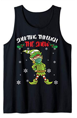 Elf Maske Toilettenpapier Desinfektionsmittel Weihnachten Tank Top