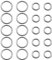 CYUaoao O - Ring Stahl 20 Stück Geschweißter Rundringe Edelstahlring 14mm | 24mm für Hundeleine, Blumenampel, Handgemachte DIY Zubehör, Schlüssel Traumfängern