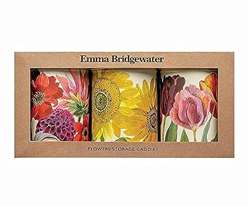 Emma Bridgewater - Flowers Set 3 round Caddies - 106 x 150 mm