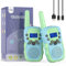 Bakoherp Walkie Talkie Recargable de 8 Canales, 3Km Largo Alcance Radio Bidireccional, Juguetes para Niños de 3-12 años, para Aventuras al Aire Libre Camping, UHF, Verde claro
