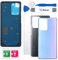 Eonpam Vitre Arrière pour Xiaomi Mi 11T / Mi 11T Pro Origine Couvercle Batterie Remplacement avec Kit Réparation (Bleu)