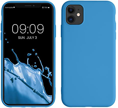 kwmobile Case Compatible with Apple iPhone 11 Case - Slim Protective TPU Silicone Phone Cover - Sea Breeze