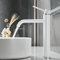 Maynosi bagno alto rubinetto del miscelatore del bacino, rubinetto del bacino alto, rubinetto del lavandino del controsoffitto, rubinetto moderno del monoblocco con i tubi flessibili, Bianco