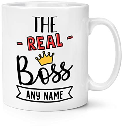 Personalised The Real Boss 10oz Mug Cup