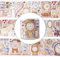 FRUHLING Scrapbook Stickers Aufkleber Vintage PET Transparente Dekorative Klebeband für Scrapbook Kalender Notizbuch Tagebuch Fotoalbum DIY Dekoration 2 m Lang