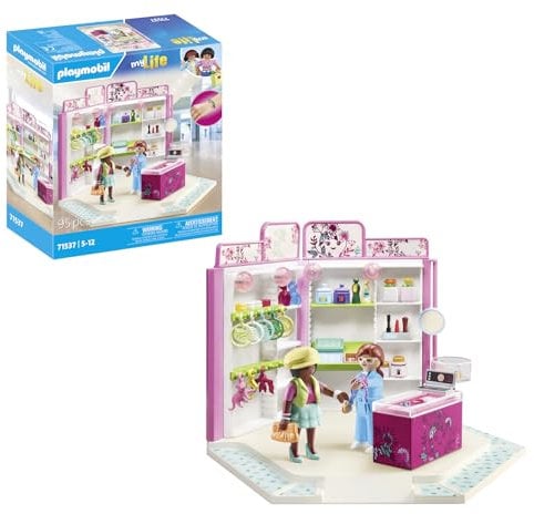 Playmobil 71537 Boutique d'accessoires - Comprend Deux Personnages, Une vitrine, des boîtes, des Bracelets et des Accessoires - MyLife - Dès 5 Ans